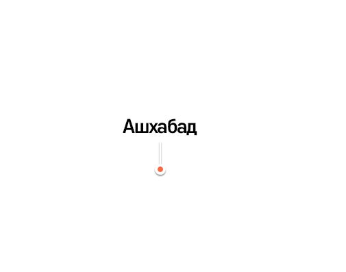 수도 아쉬하바드 위치를 나타내는 투르크메니스탄 지도